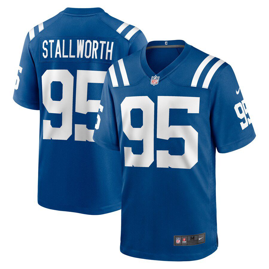 Men Indianapolis Colts 95 Taylor Stallworth Nike Royal Game Player NFL Jersey